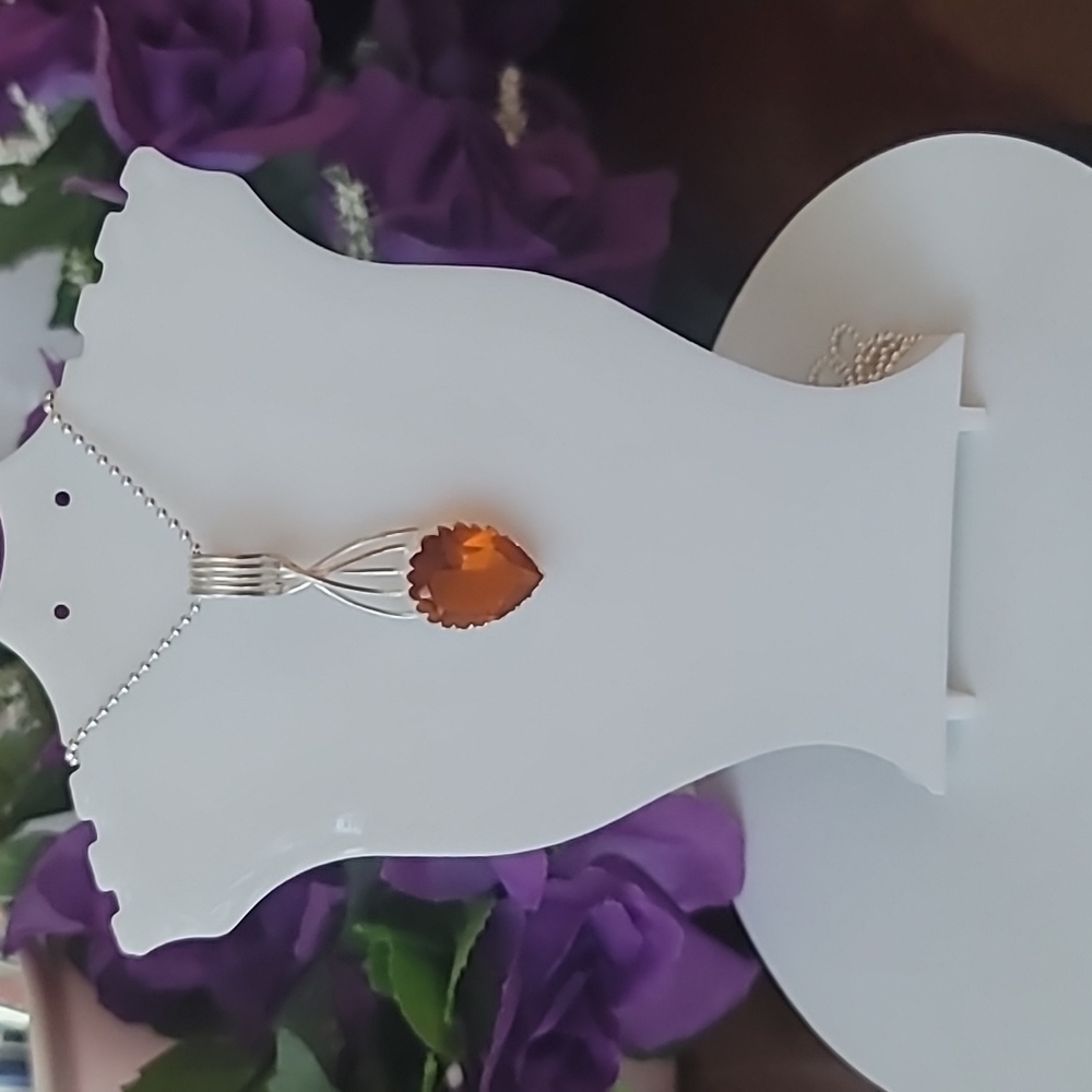 New Jewelry Amber & Crystal Set - Picture 7 of 10